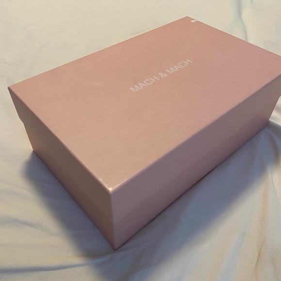 BNWB Mach & Mach 95 mm black French bow sandal - Picture 8 of 8